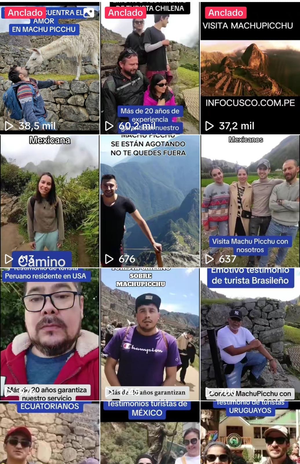 Testimonios Machu Picchu